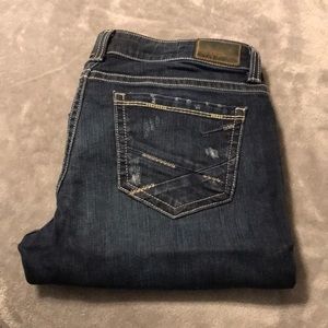 Buckle bootcut jeans